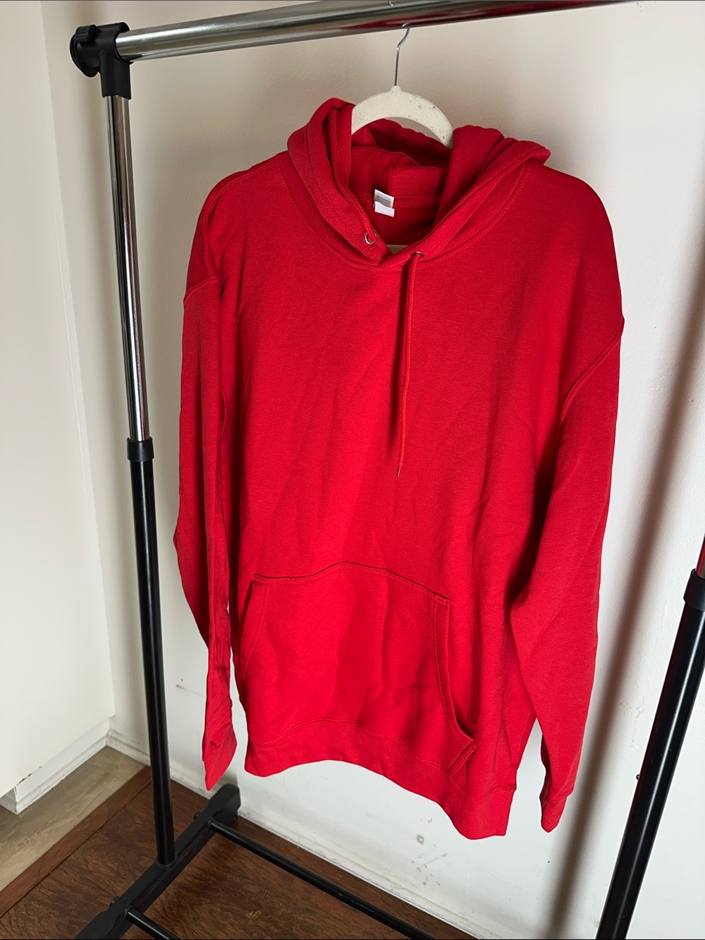 Men's Crewneck Hoodie Sweatshirt in Red